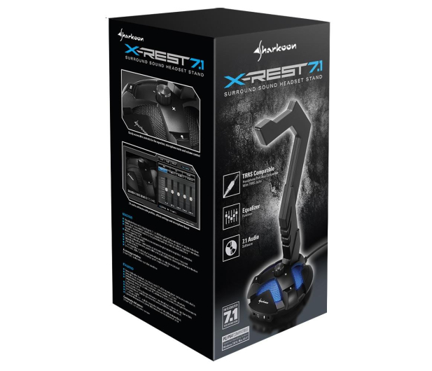 Sharkoon Stojak z kartą dźwiękową X-Rest 7.1 4044951019045 - 585600 - zdjęcie 2